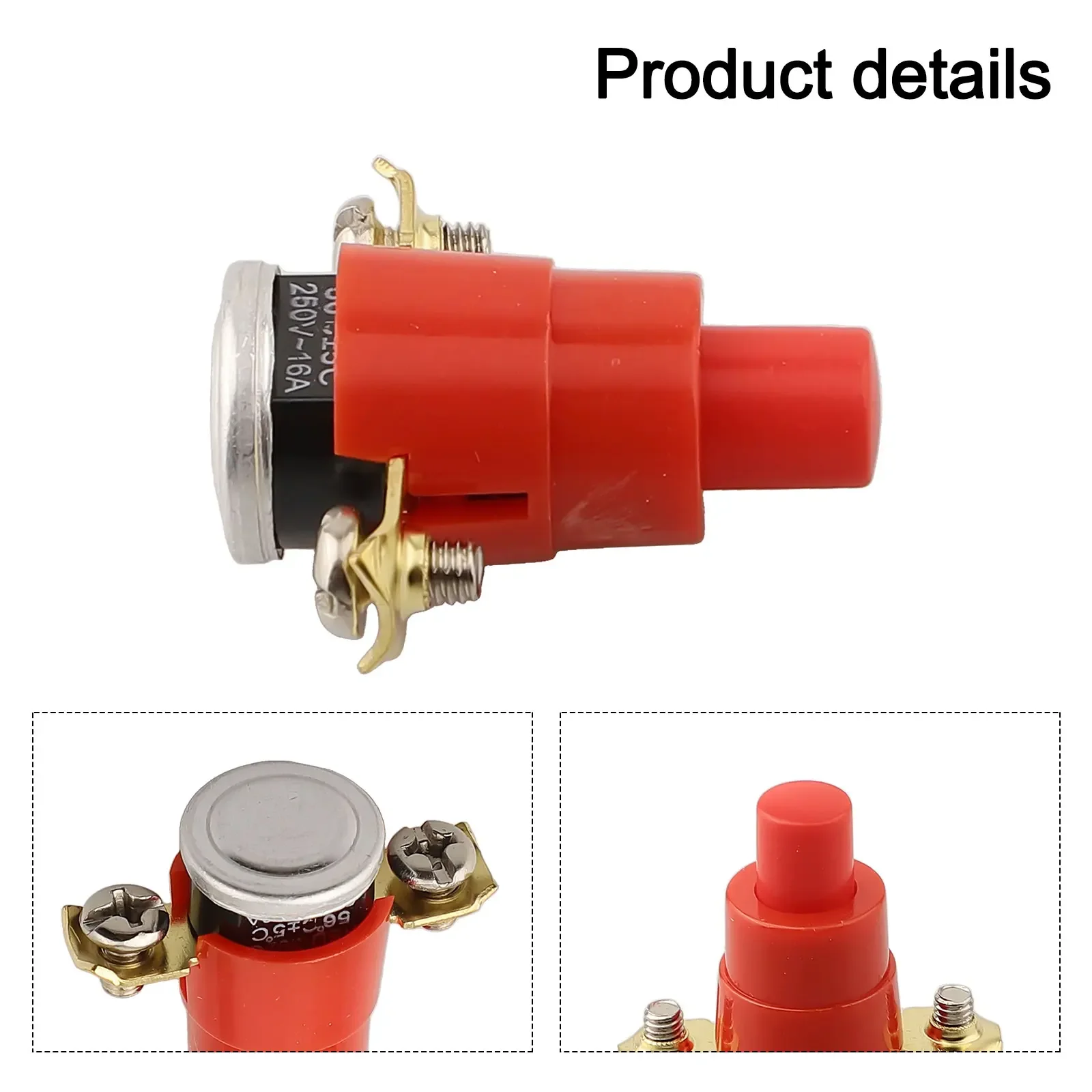 Тепловой переключатель 56 ° C 250 В 16 А Кабель термовыключателя Катушка Барабанный