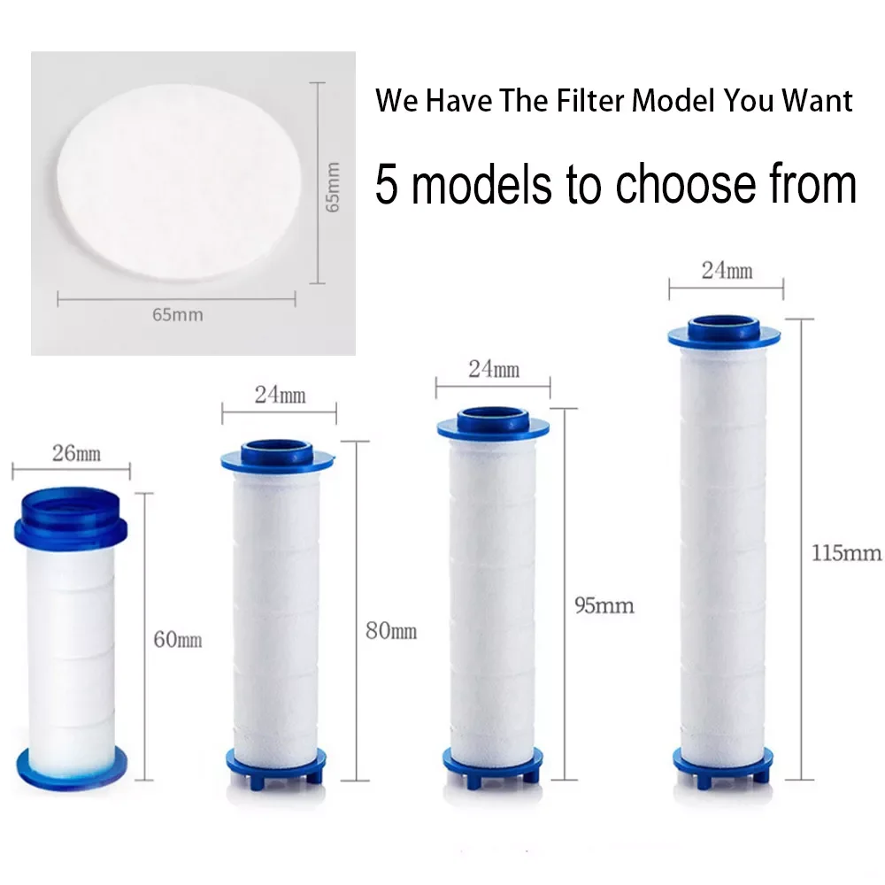 

5 Pcs Shower Head Filter Shower Head Replacement PP Cotton Filter Cartridge Water Bathroom Accessory for Hand Held Bath Sprayer
