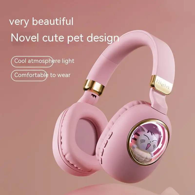 Светильник Симпатичные Мультяшные наушники для домашних животных bluetooth с тяжелыми басами Сверхдолгий срок службы