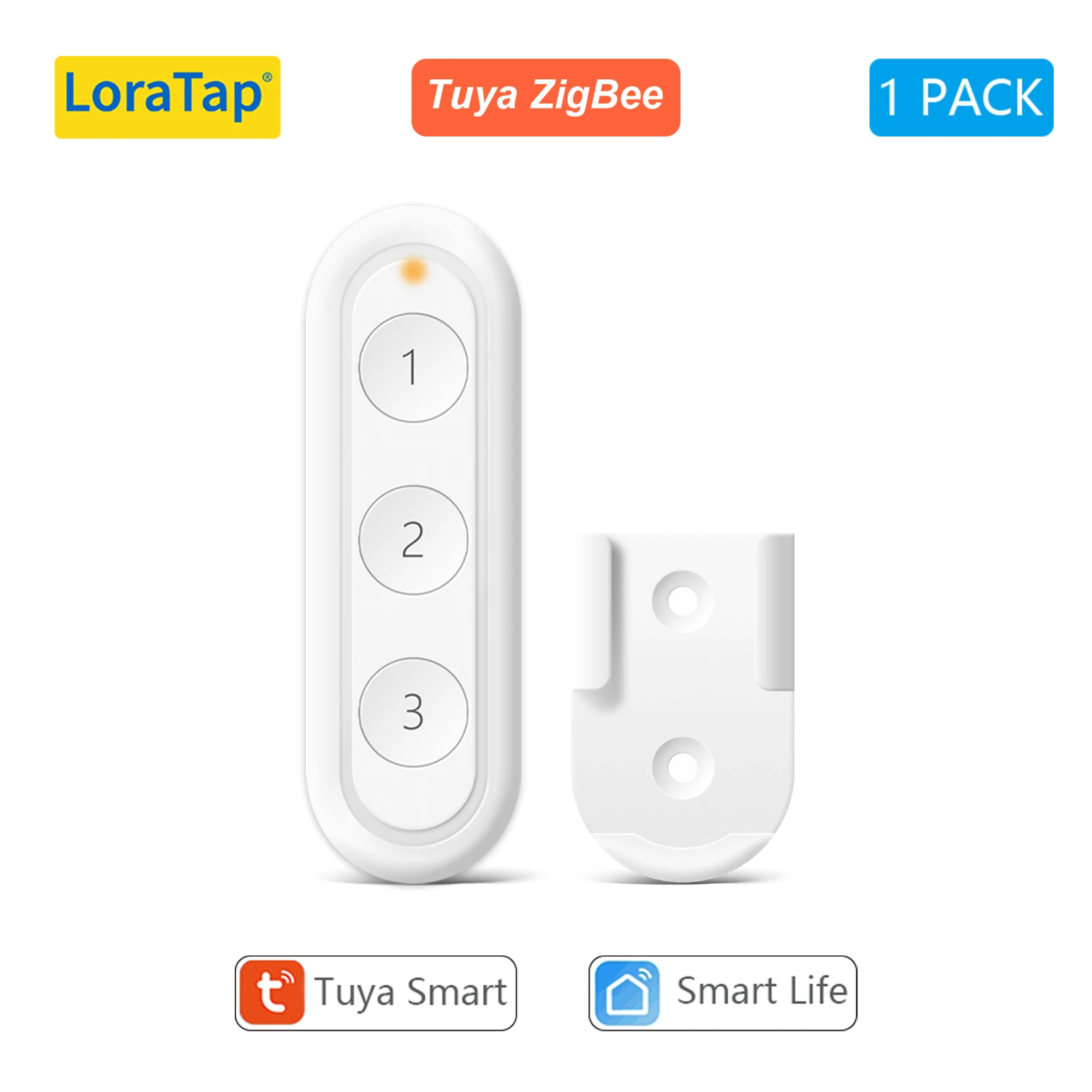 

LoraTap Tuya Smart Life Беспроводной переключатель сцен 3-х групповой