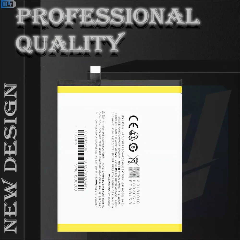 BA02 НОВЫЙ аккумулятор для телефона MEIZU M3E A680 серии Noblue E1 BA-02 Замена мобильного