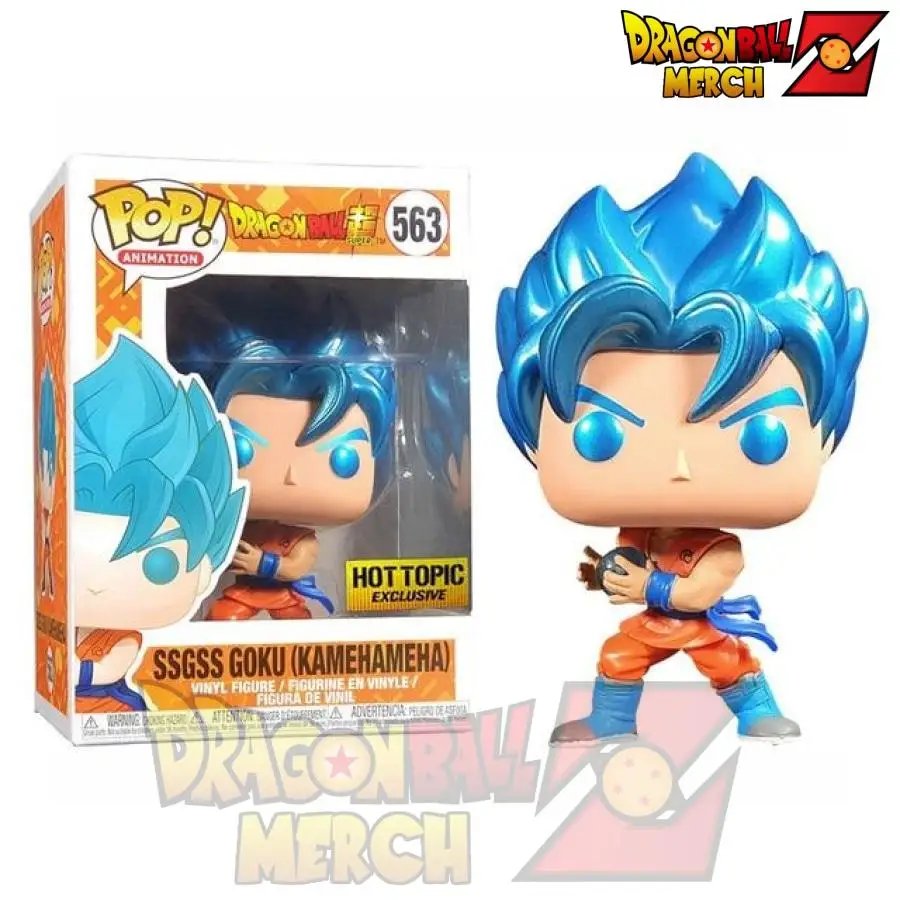 Фигурка игрушки FunkoDRAGON BALL 563# SSGSS Goku Kamehameha 668# Hot Topic Collection Model для детей.