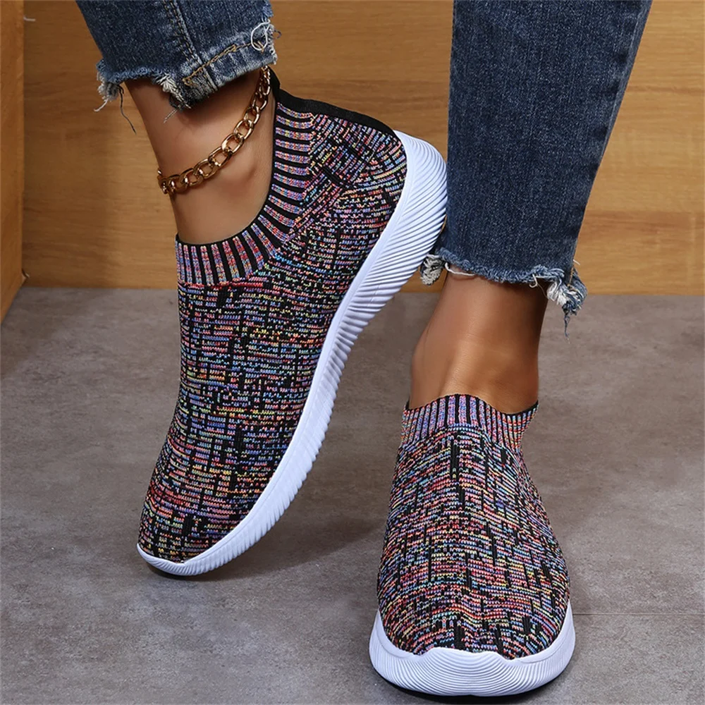 

2022 New Women's Casual Loafers Soft Bottom Comfortable Sneakers All Seasons Daily Outdoor Walking Running Ladies Sport Shoes