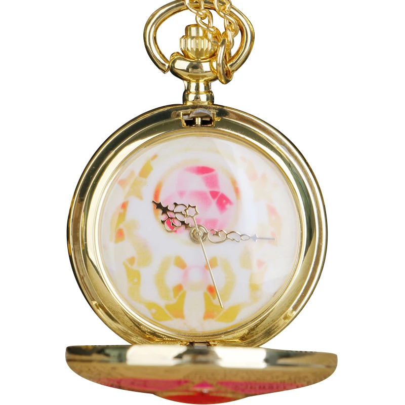 50pc Quartz Pocket Watch For Children Girls Top Brand Luxury Casual Fashion Chain Watches Gift Fob Clock relogio masculino