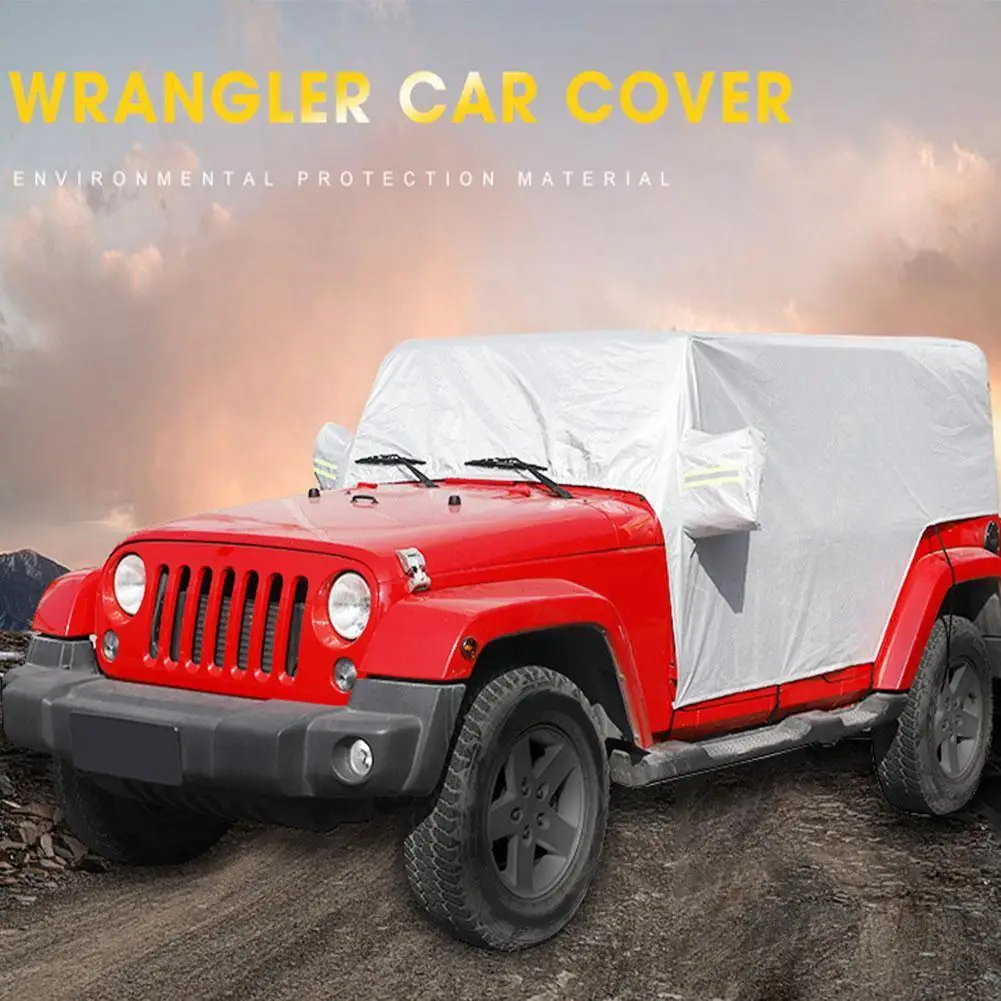 

Автомобильная крыша, полукрышка, козырек от солнца, нагрев 2/4, версия двери, автомобильный чехол для JEEP Wrangler, 2 двери, 4 анти-УФ, солнцезащитный козырек, защита от пыли G9E4