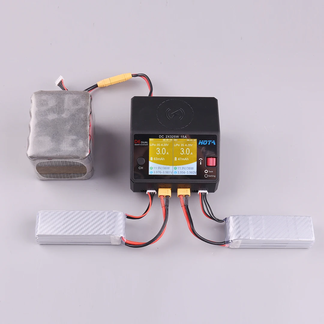 HOTA D6 DC650W 15A двойное умное зарядное устройство максимальный ток 1600 мА Встроенный