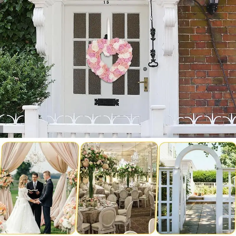 День святого Валентина дверной венок искусственный цветочные венки