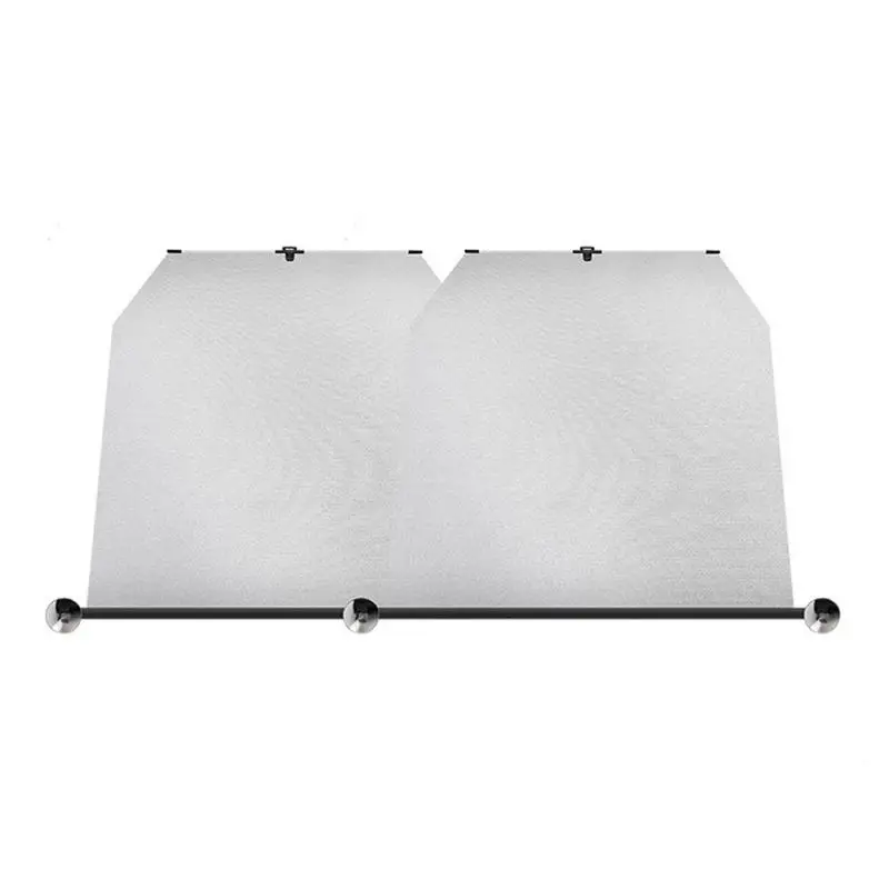 

Retractable Sun Shade Sun Visor For Car 2 Pieces Collapsible Car Front Window Sunshade With Suction Cups For UV Protection &