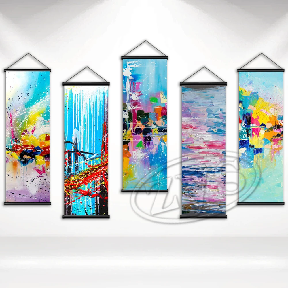 

Настенная живопись, HD-печать, домашние абстрактные постеры, холст, классическое искусство, акварельная Модульная картина, подвесные свитки, украшение комнаты