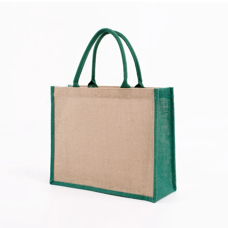 

Jute Tote Bags,Burlap Bag,Women Shopping Grocery Bag,Bridesmaid Gift Bag,Blank Burlap Tote for Embroidery DIY Art Craft