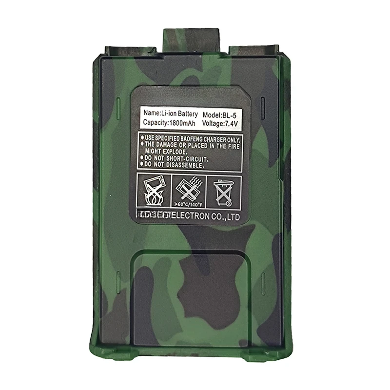 Литий-ионный аккумулятор BL-5 7 4 В 1800 мАч для рации BAOFENG UV-5R UV-5RA UV-5RE