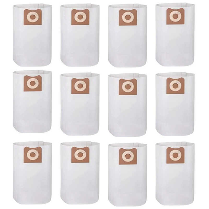 

12 Pack Replacement VF3502 High Efficiency Vacuum Bags for Ridgid 12-16 Gallon Wet/Dry Vacuums Replace Part VF3502 23743