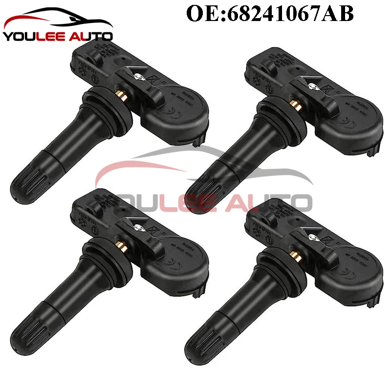 4 шт. Новый 68241067 АБ 56029398 Датчик давления в шинах AB TPMS для Chrysler Town &amp Country Dodge Ram Jeep