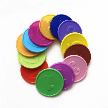 10pcs/lots!Plastic Poker Chip for Gaming Tokens Plastic Coins Family Club Board Games Toy Creative Gift For Children 6