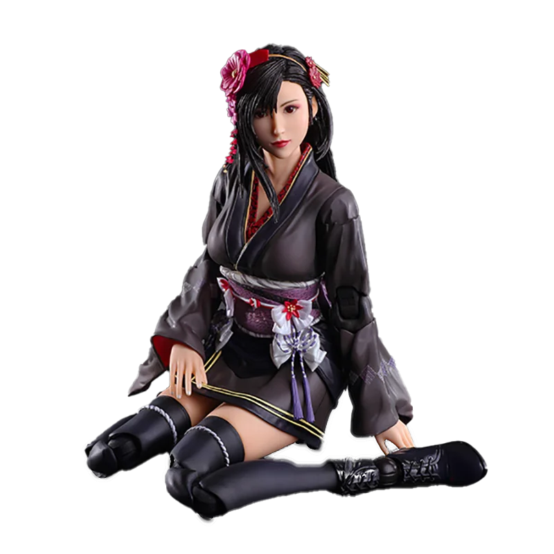 

In Stock Original SQUARE ENIX PLAY ARTS Tifa Lockhart FINAL FANTASY VII Game Character Model Movable Doll Art Collection 25.2CM