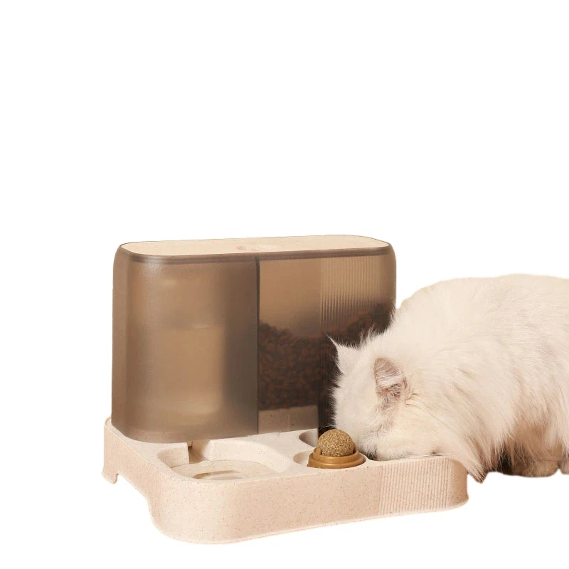 

Автоматическая поилка для кошек, интегрированная миска для воды без влажного рота, принадлежности для домашних животных, двойная чаша, автоматическое питье