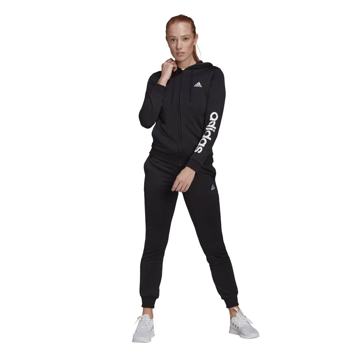 Женский спортивный костюм Adidas LIN FT TS GM5575 черный - купить по  выгодной цене | AliExpress