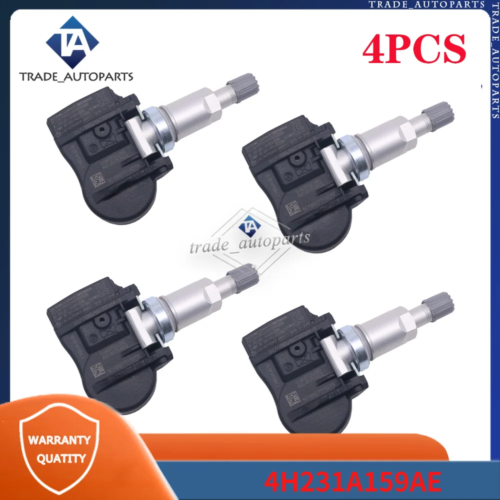 

4Pcs TPMS Tire Pressure Monitor System Sensor 4H231A159AE Fits For Ford Mondeo Jaguar XF XJ XK Volvo C30 Land Rover Range Rover