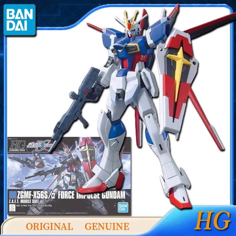 Фото Bandai оригинальные HG ZGMF-X56S'α FORCE IMPULSE GUNDAM аниме фигурки игрушки для детей подарок Коллекционная модель украшения №2