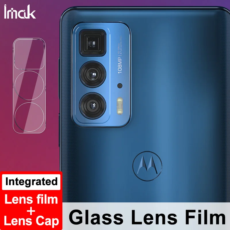 

IMAK 2 в 1 защита объектива камеры телефона HD Стекло для камеры Moto Edge 20 Pro закаленное стекло Защита для камеры Moto Edge S Pro