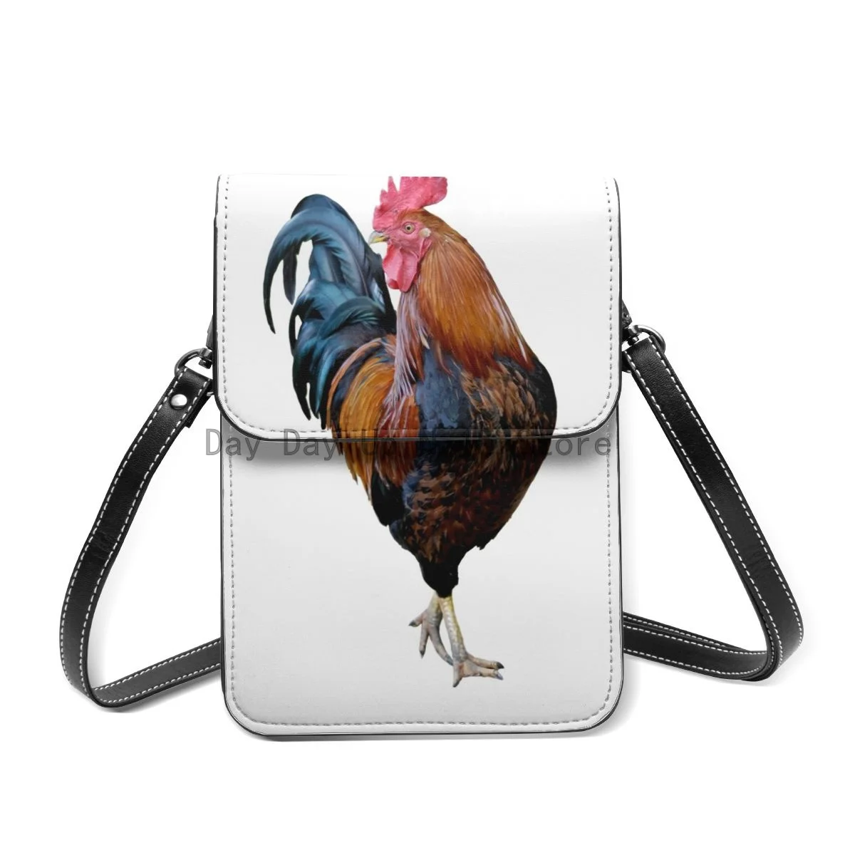 

Cock Women Crossbody Cell Phone Purse Lightweight Leather Mini Cell Phone Pouch Shoulder Bag