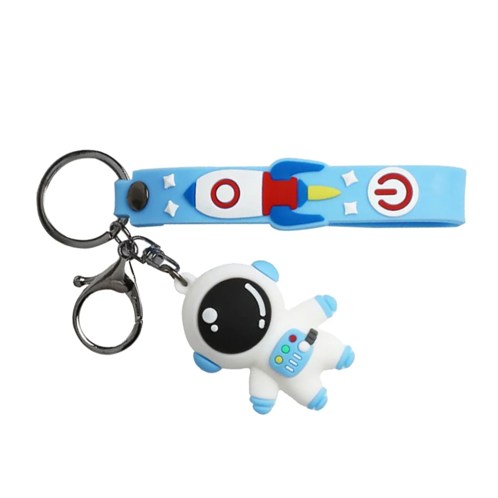 

1 Set 2Pcs Cartoon Spaceman Key Chains Lovely Keychains Bag Car Key Ornaments