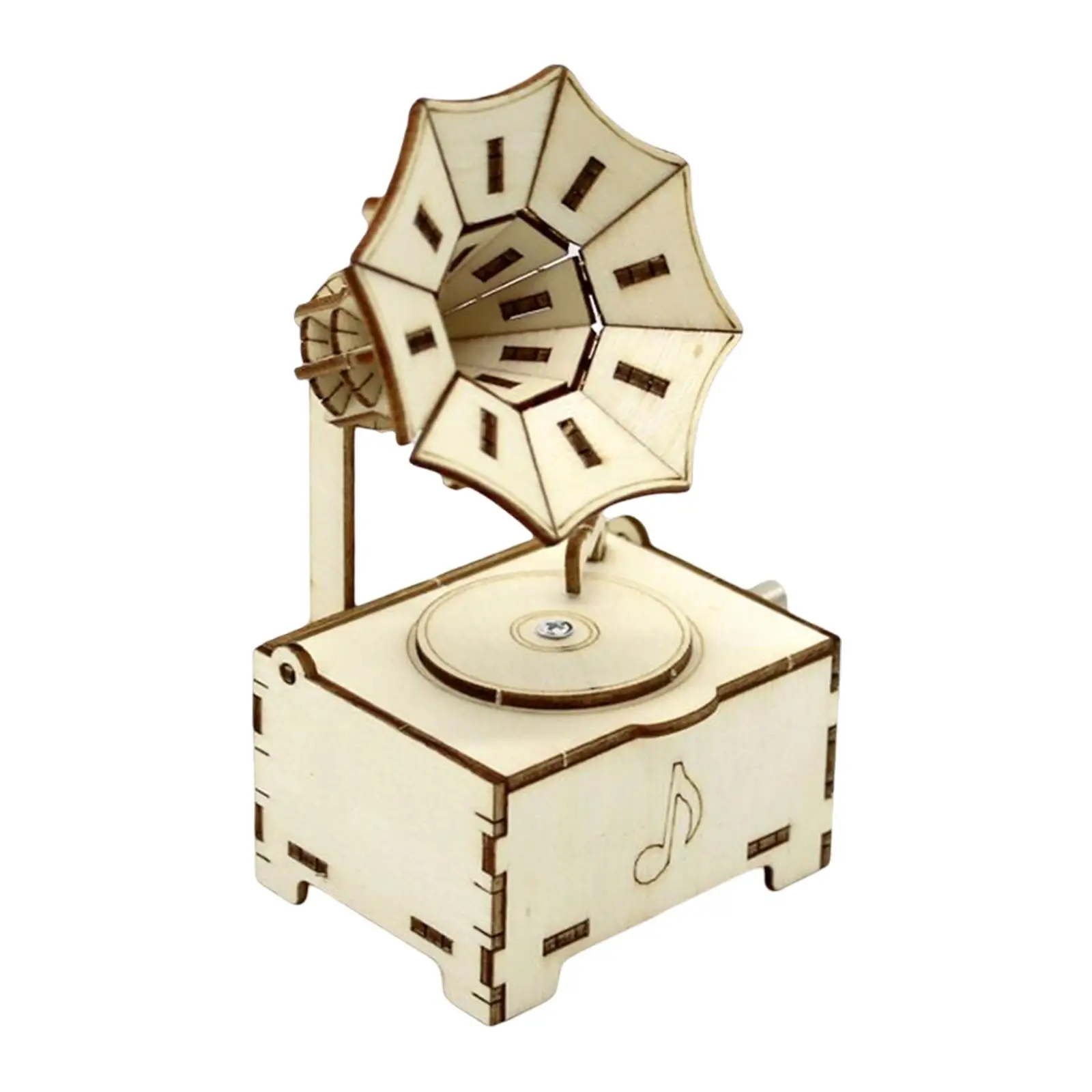 

Gramophone 3D Puzzle Early Educational Learning Toy Science Experiment Project Phonograph Puzzles Toy for Toddler Boy Children