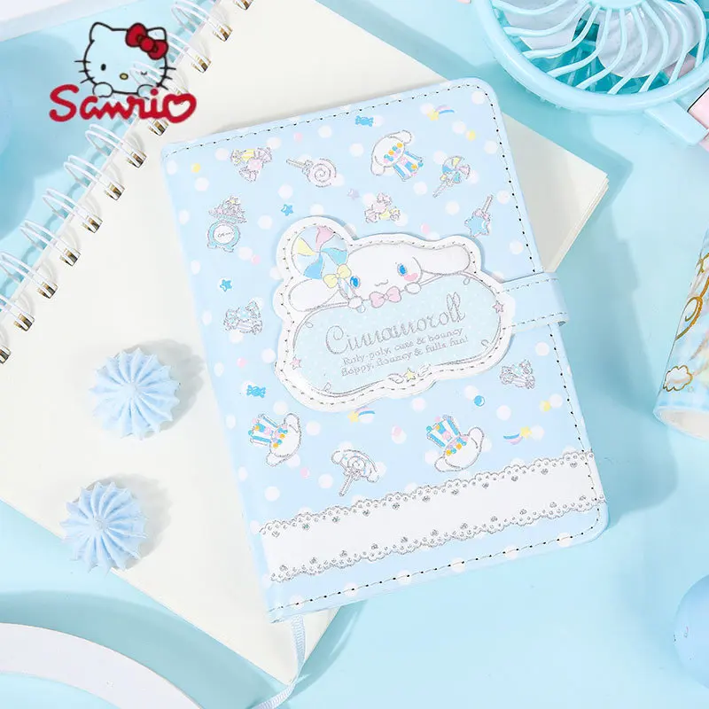 New Sanrio Candy Series Plan Handbook Cute cartoon shaped magnetic button book A5/A6 notebook  stationery  daily planner