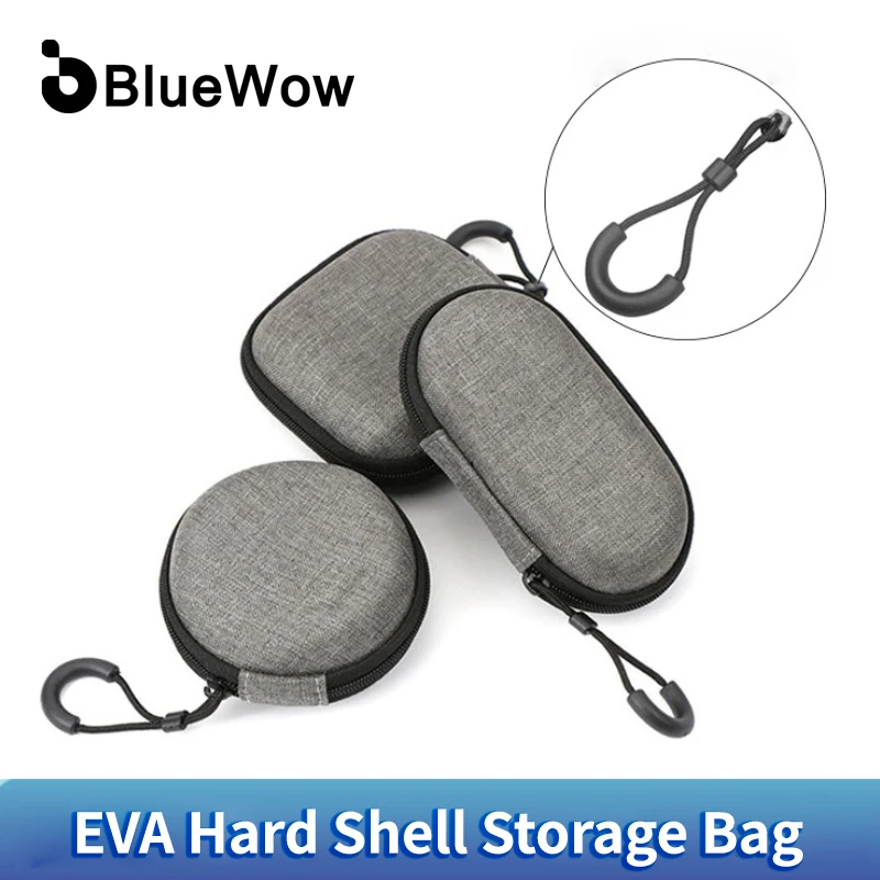 

BlueWow EVA Mini Portable Earphone bag Coin Purse Headphone USB Cable Case Storage Box Wallet Carrying Pouch Bag