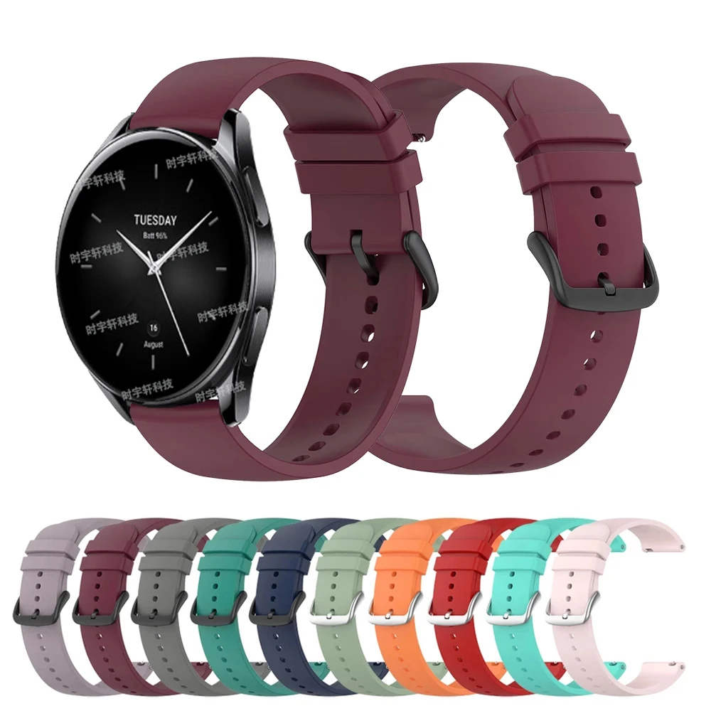 Ремешок спортивный для Xiaomi Watch S2 42 мм 46 силиконовый браслет 2 Pro/S3/Color 22