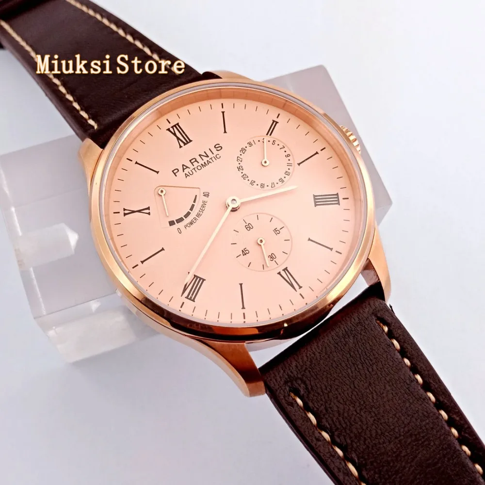 Часы мужские механические с автоподзаводом и кожаным ремешком 41 5 мм - купить по