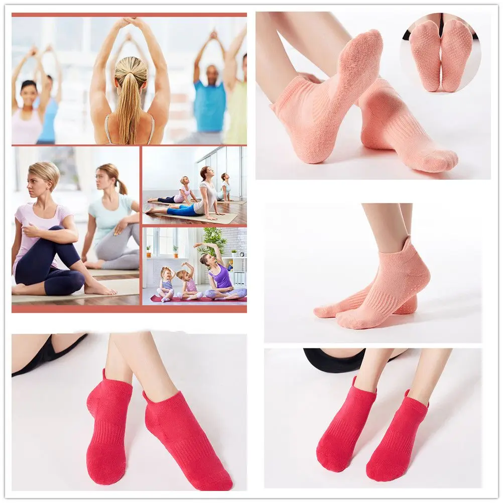 

Grip Anti-Skid Women And Man Pilates Ballet Barre Sticky Grippers Non Slip Ankle Grip Socks Socks with Grips Yoga Sock