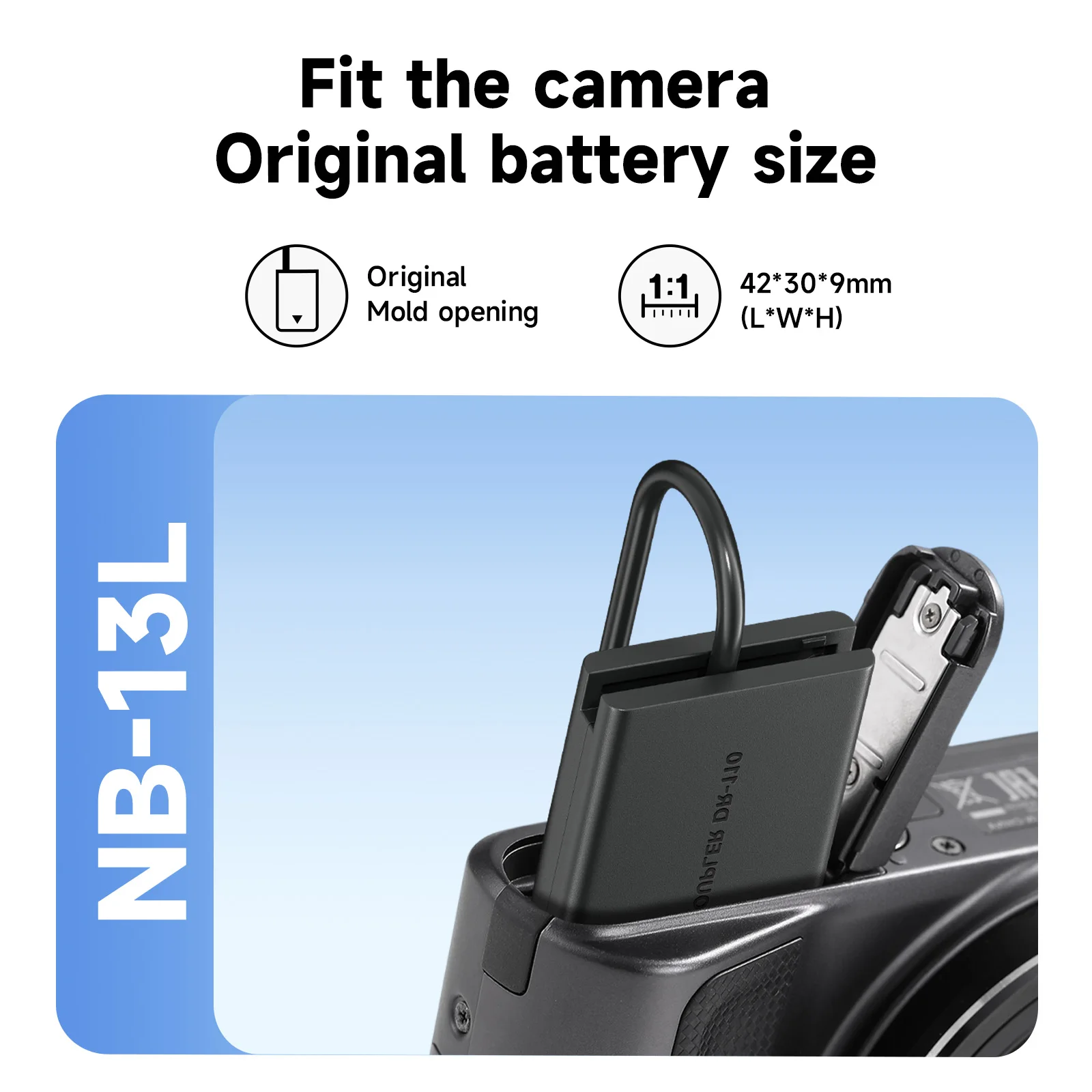 Аккумуляторная батарея PALO NB-13L NB13L USB/адаптер питания Type-C соединитель постоянного