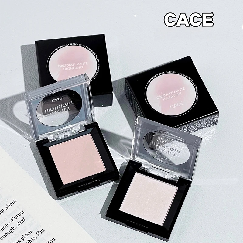 Пудра-хайлайтер водостойкая устойчивая к поту матовая контурная палитра