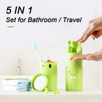 Portable Travel Set Wash Cup Toothbrush Holder Bathroom Accessories Cups Toiletries Toothbrush Case Box Set for Bathroom