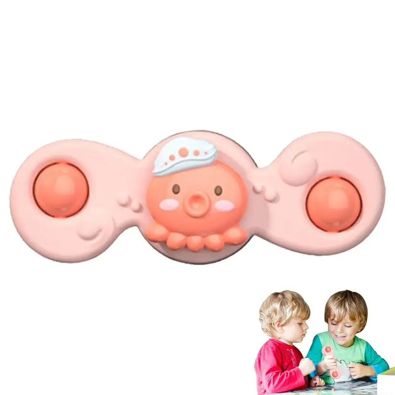 

Suction Cup Bath Toys Children's Spinner Flowers Suction Cup Spinner Toys For 2-Year-Old Boys And Girls