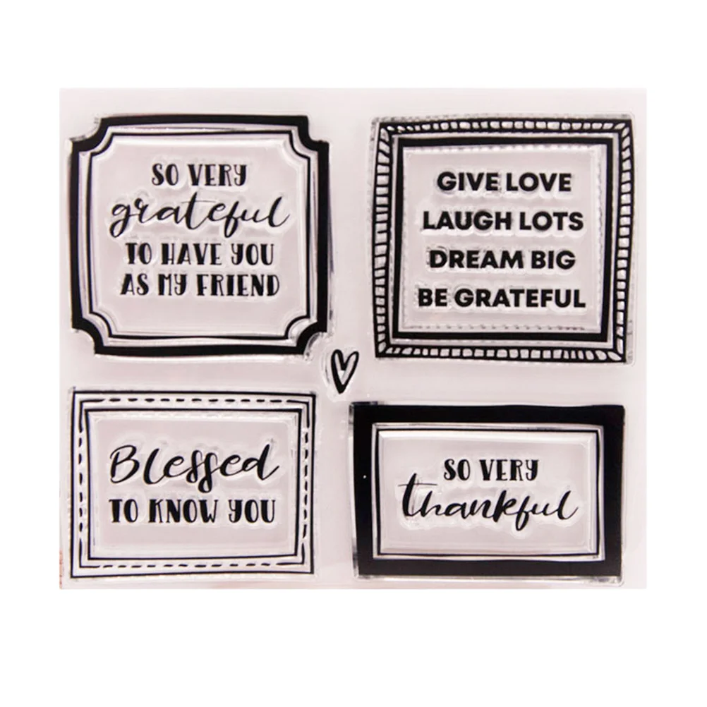 

1pc Clear Stamp Transparent Stamps Cling Stamp Scrapbooking for Making Photo Album