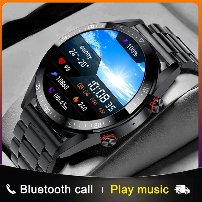 

2022 HD 454*454 Screen Watch Weather Display Smart Watch Display The Time Bluetooth Call Local Music Smartwatch For Mens Android