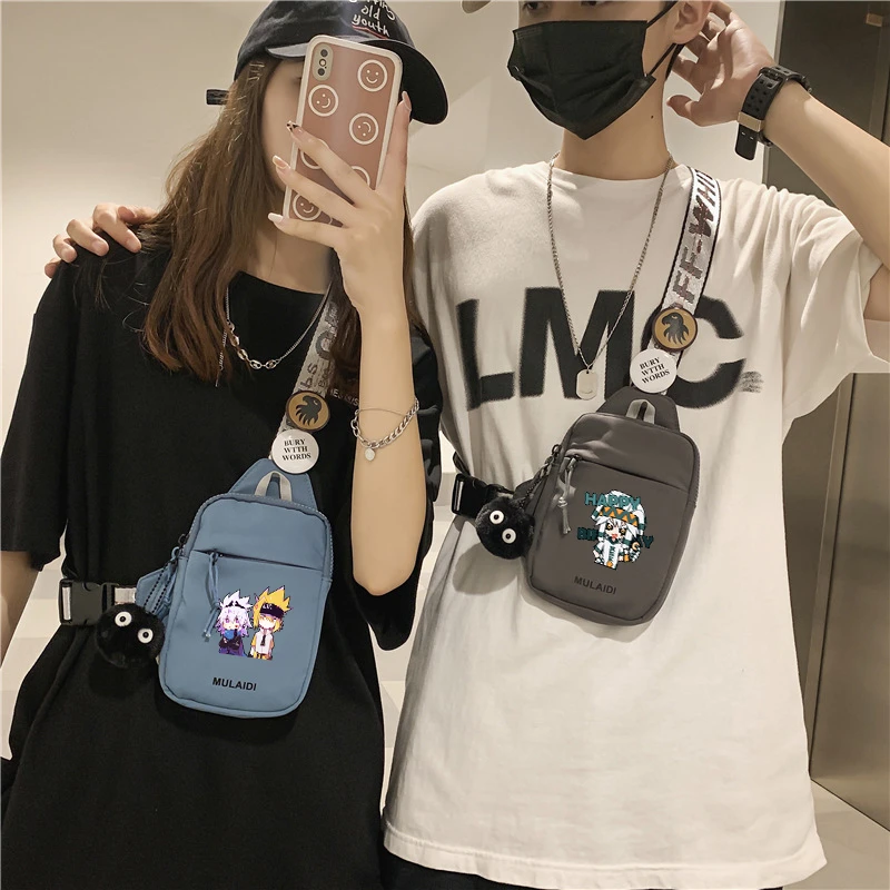 

AOTU Anime Merch Anmicius King Grey Kalie Phone Messenger Bag Student Unisex Japanese Single-shoulder Personalized Chest Package