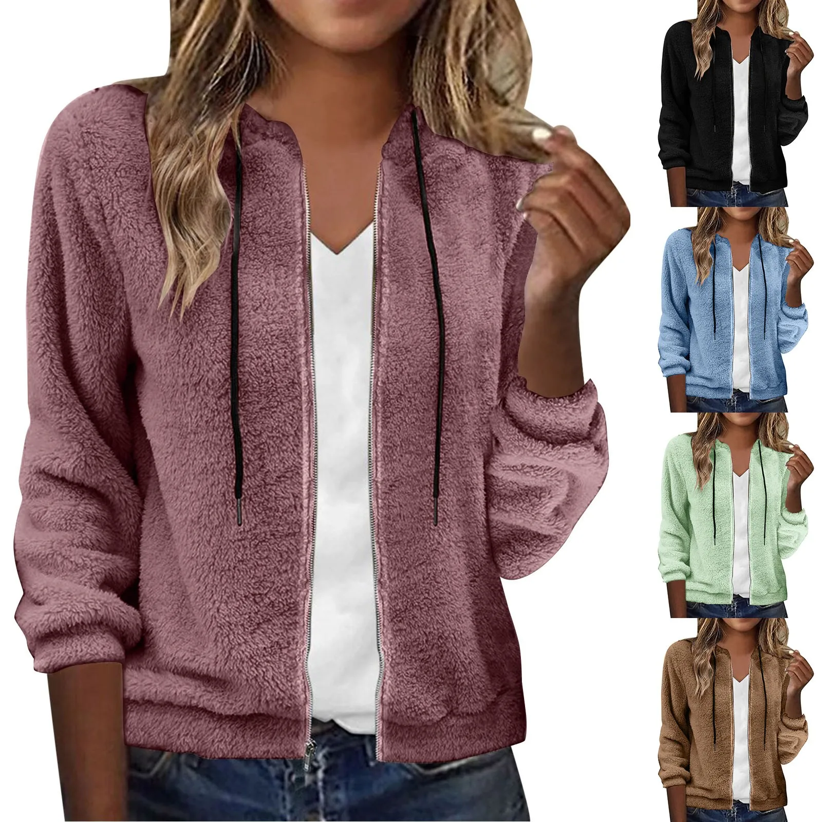 

Двухстороннее кашемировое теплое пальто с лацканами для женщин, Осень-зима 2023, новое плюшевое утепленное пальто из искусственного меха, женская зимняя куртка