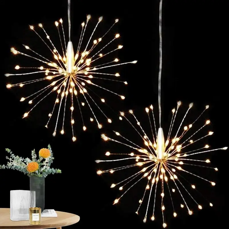 

Burst Lights Fairy Christmas String Lights Wire Lights 120 LED Dandelion Light With Remote DIY Landscape Christmas Outdoor Decor