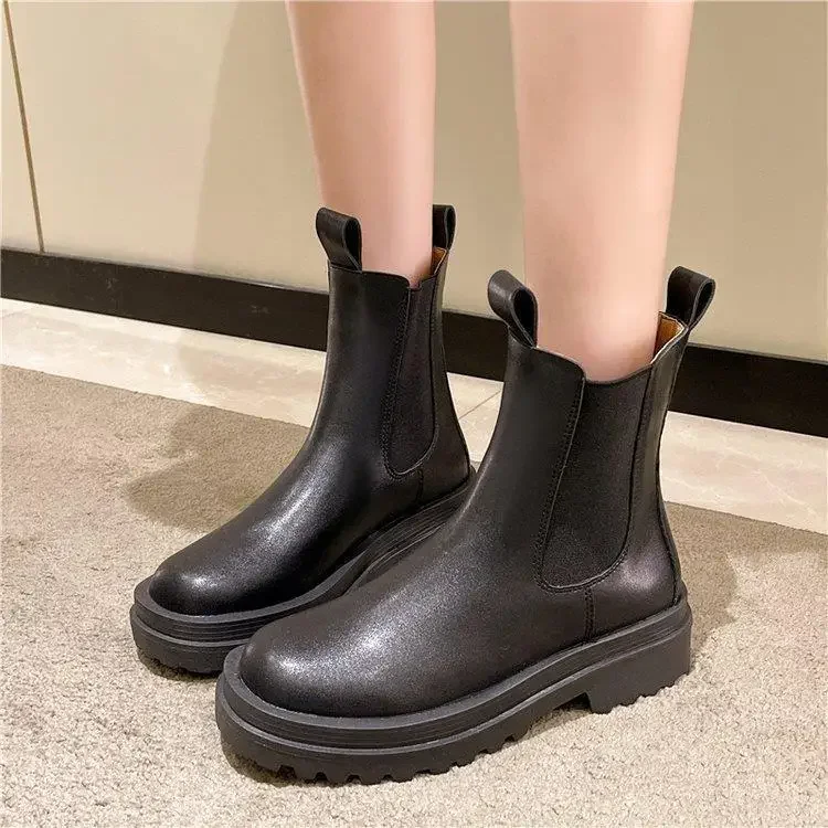 Женские ботинки martin больших размеров 35–43 утягивающие осенние в британском стиле