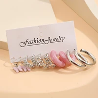 butterfly pink acrylic women hoop earrings fashion designer jewelry 2022 trend ladies wholesale free shipping gaabou jewellery