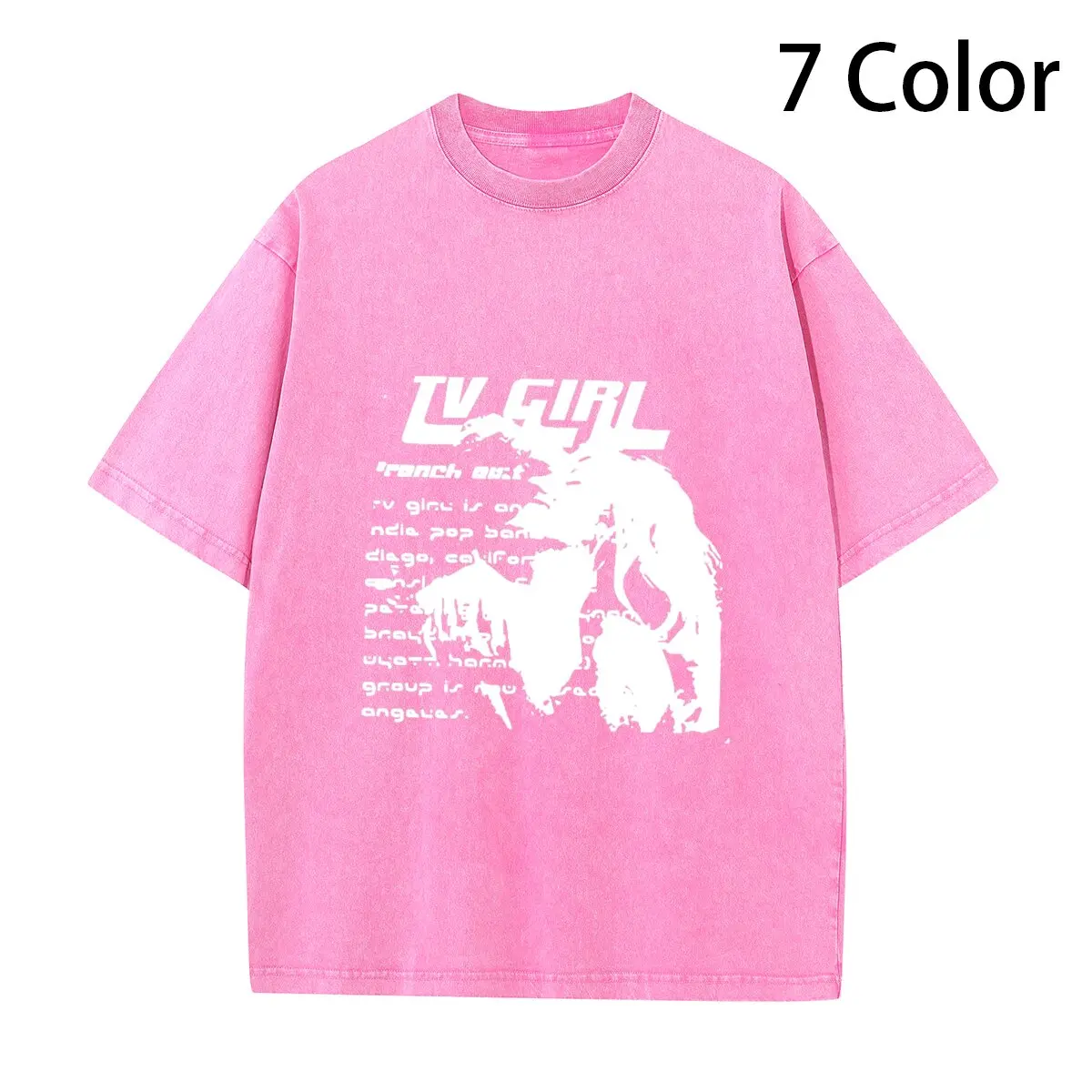 Хлопковая футболка TV Girl Lover Rock Song с плакатом французского экспортного альбома