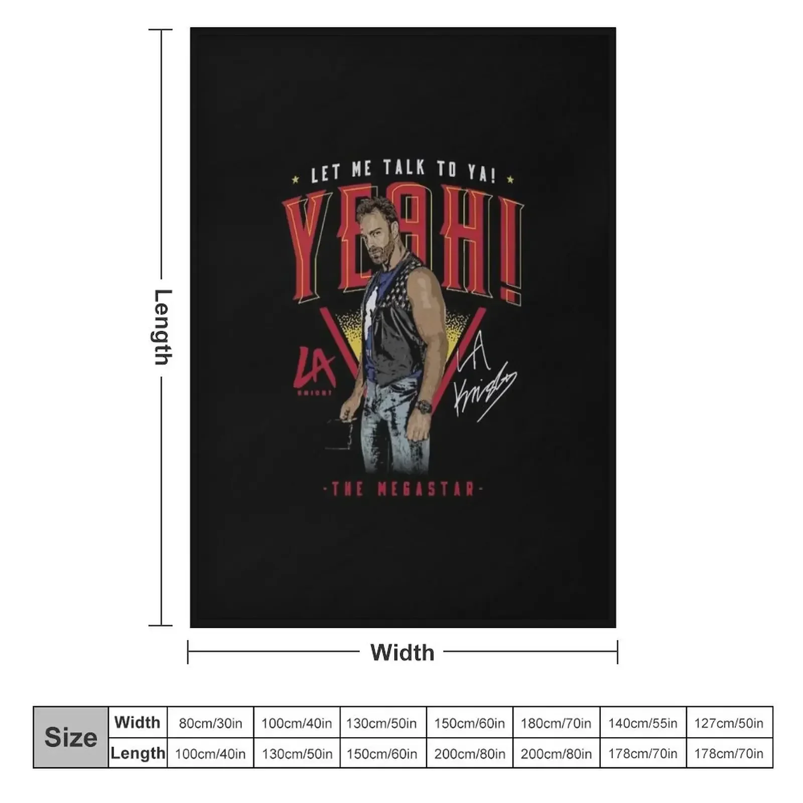 Плакаты и художественное Одеяло LA Knight The Megastar милые теплые роскошные одеяла в