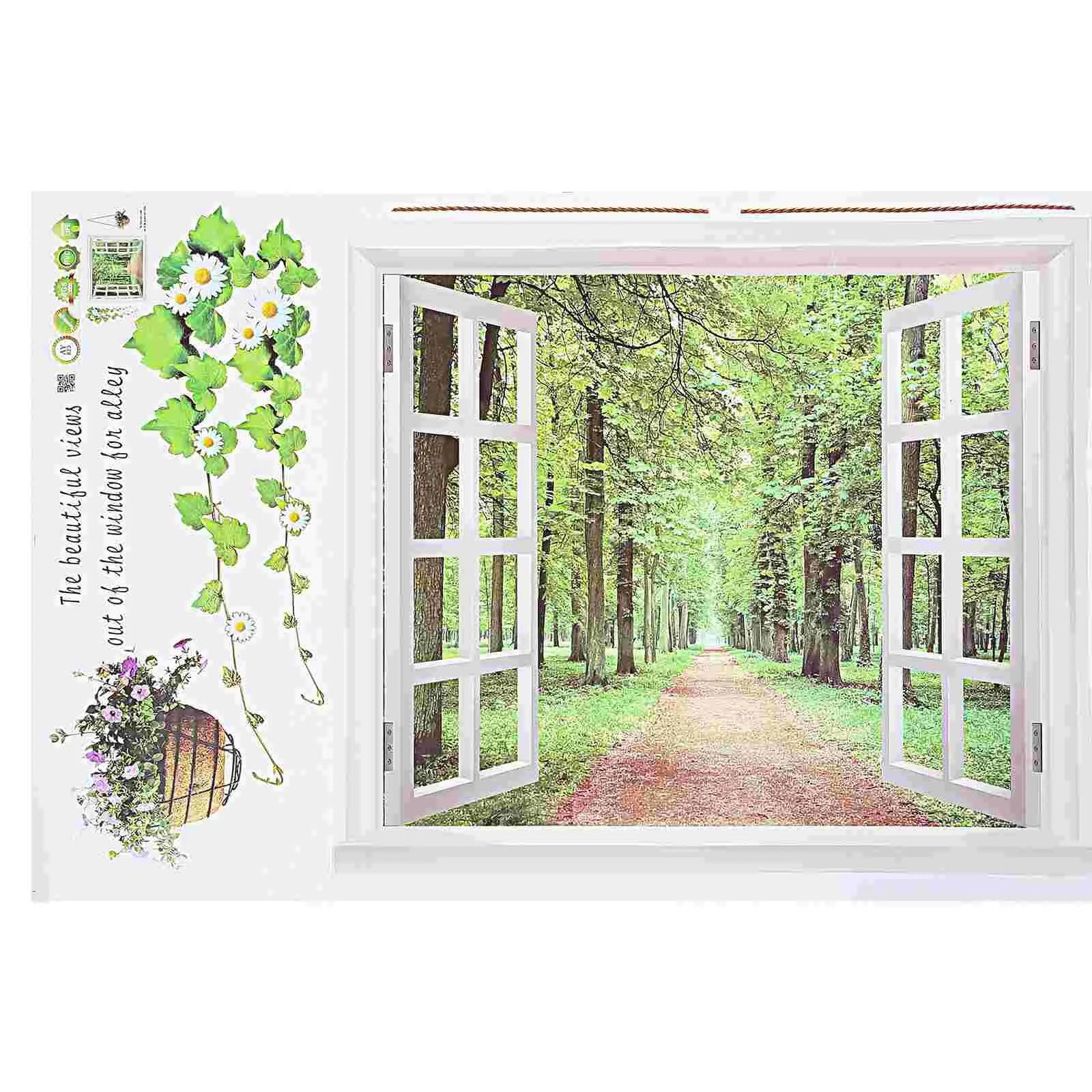 

Wall Decoration Stickers Decals Bedroom Living Landscape Decoraciones Para Baños