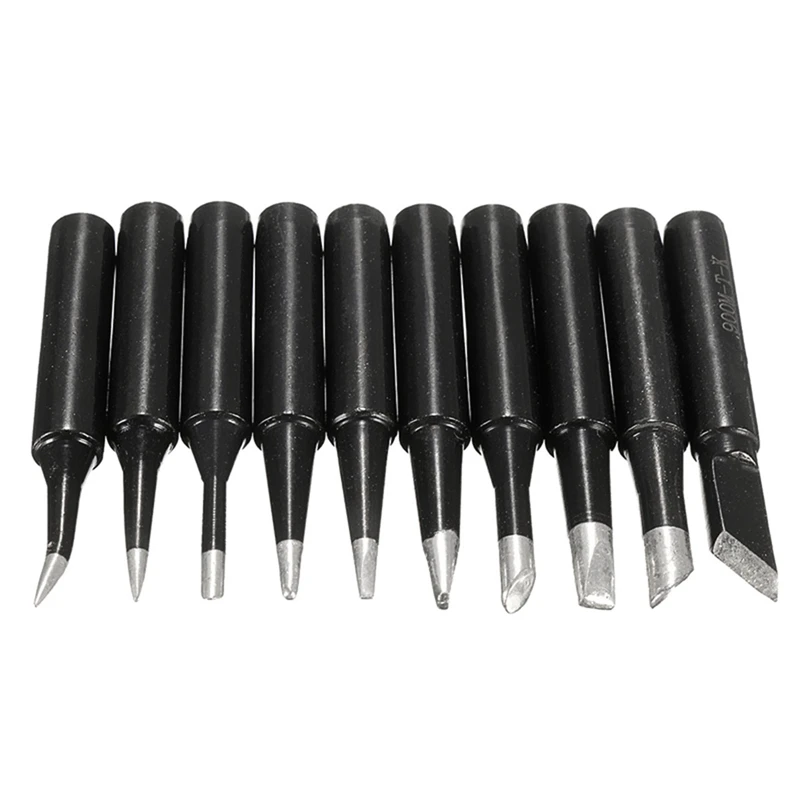 

10Pcs/Lot Lead-free 900M T Screwdriver Soldering Iron Tips Set For Hakko 936/937/928 Station Welding Head Rework Tool Kits