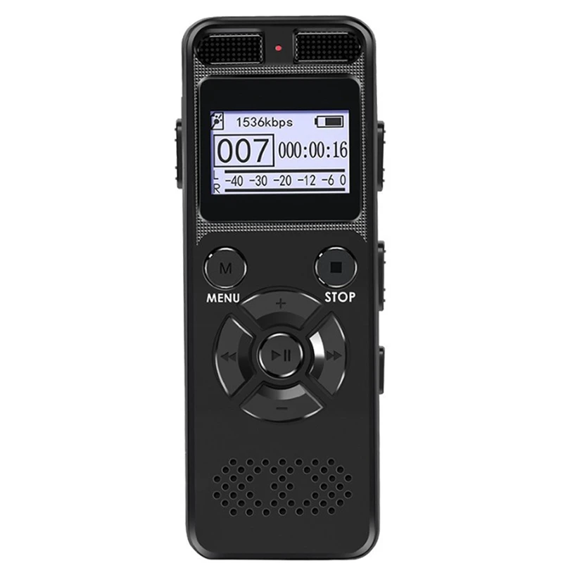 

Цифровой аудио-диктофон 8 Гб Профессиональный портативный Диктофон MP3 для бизнеса с поддержкой TF-карты до 64 ГБ