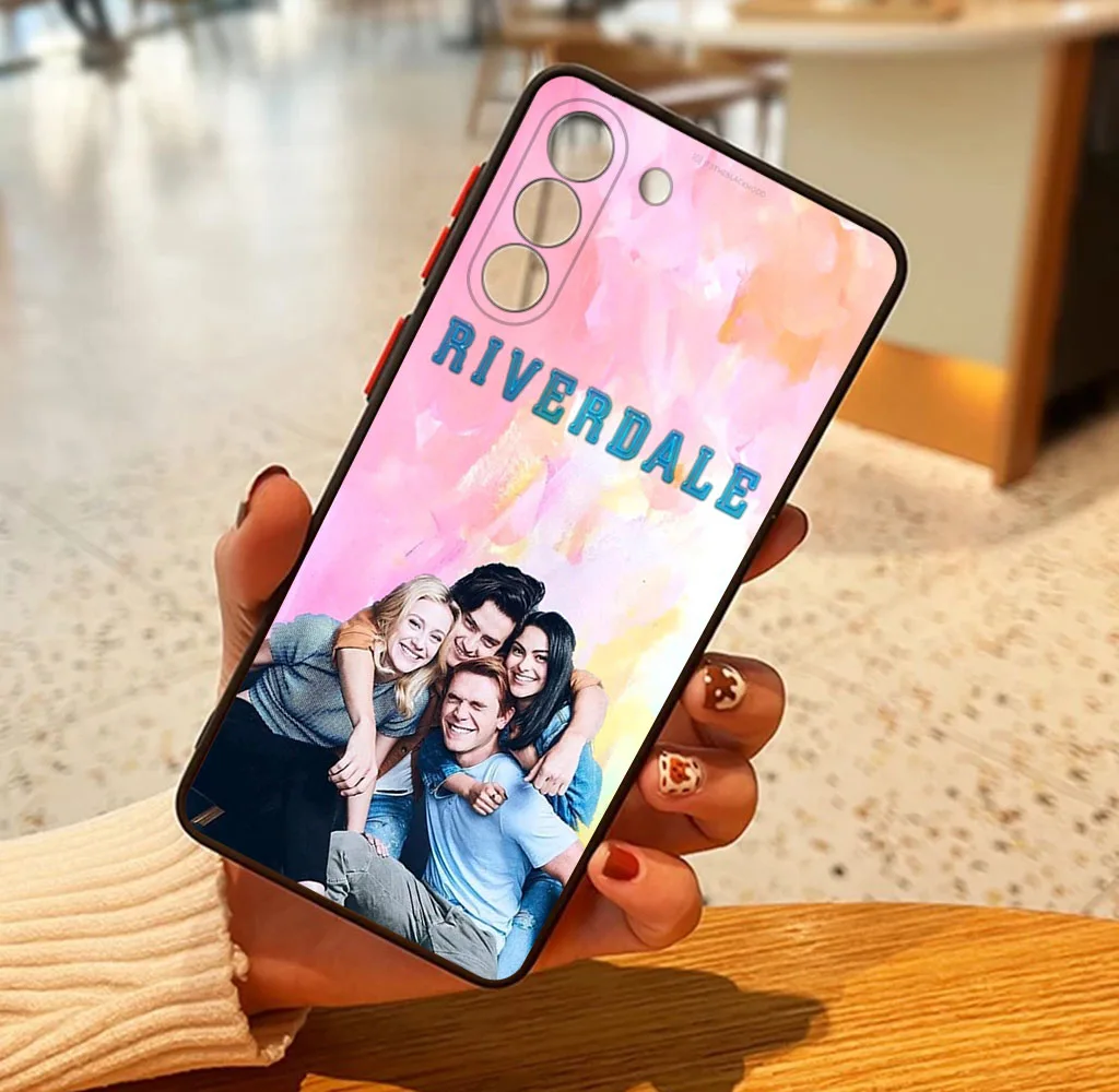 Матовый прозрачный черный чехол для телефона Samsung S24 S23 S22 S21 S20 FE Ultra Plus S10 A73 A72 A71 A54