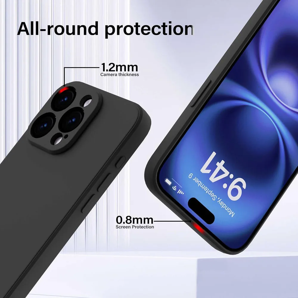 Фото Ультратонкий простой силиконовый мягкий чехол для Xiaomi 17T 17 15T 15 14T 14 13T 13 Pro Lite, матовый черный, с эффектом матового покрытия, для Xiaomi 17T №4